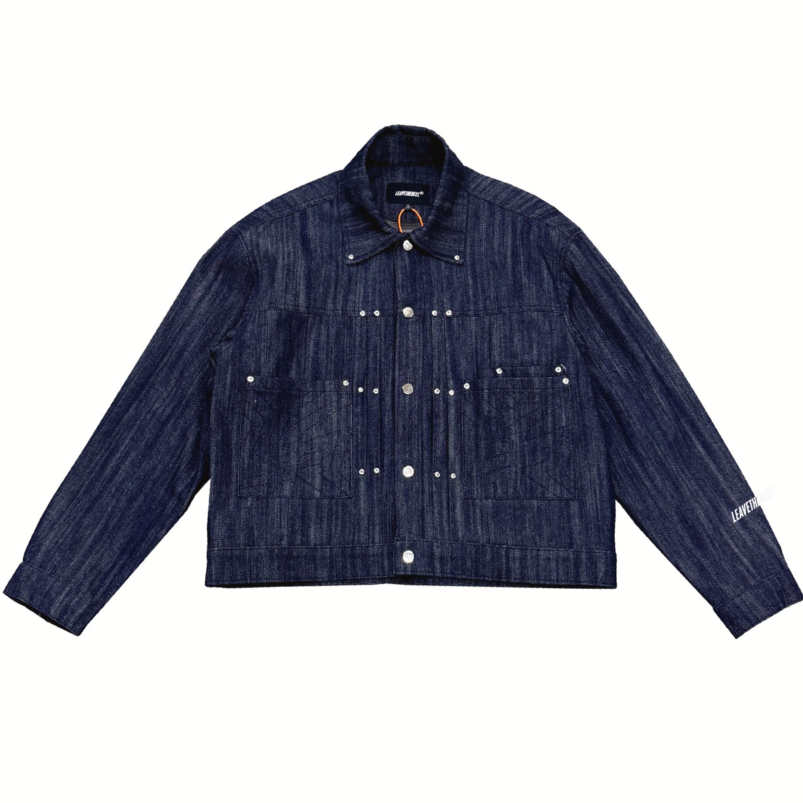 Pleated Slub Jacket-Indigo - MTM