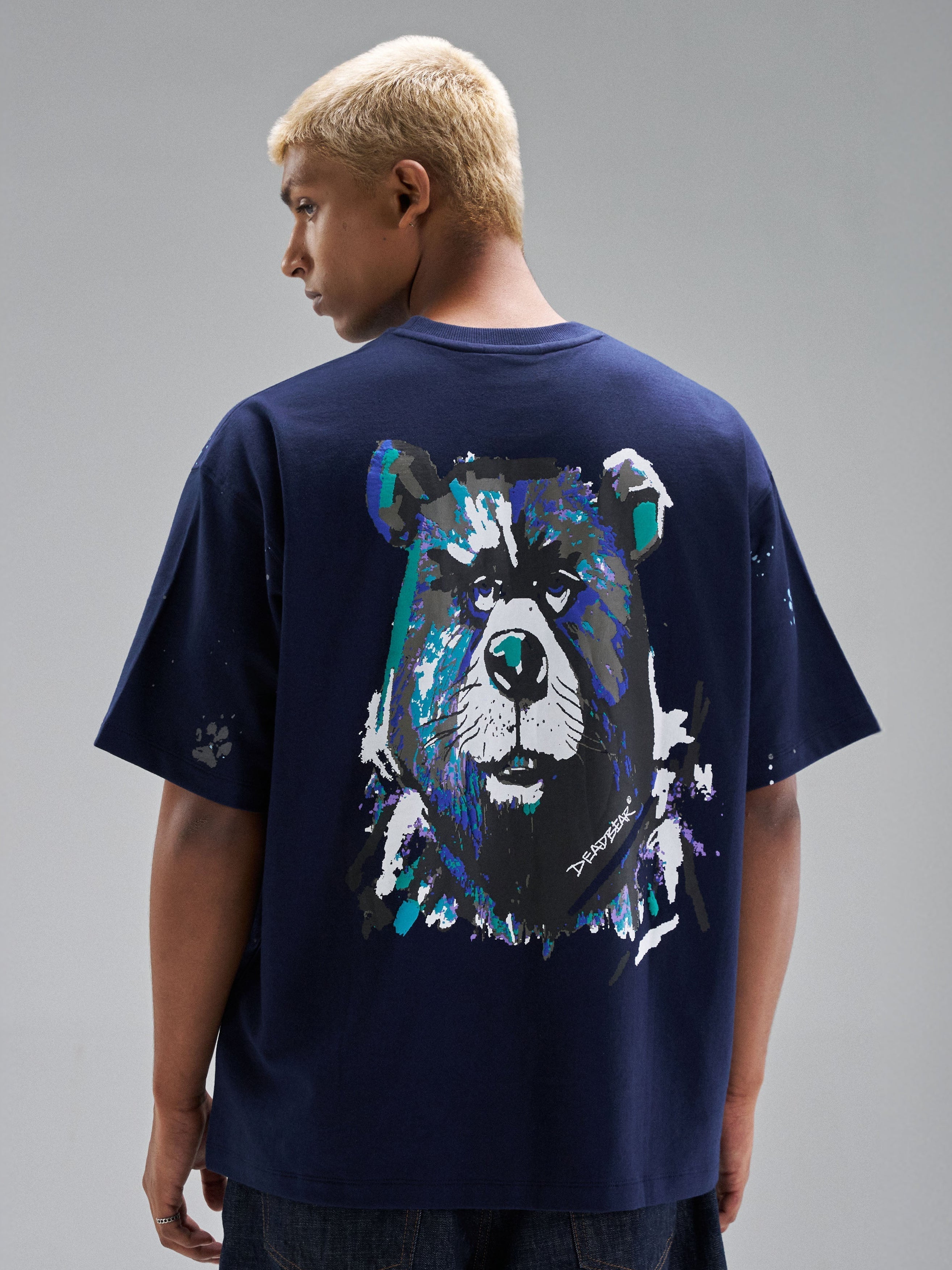 Grumpy Bear Tee Navy
