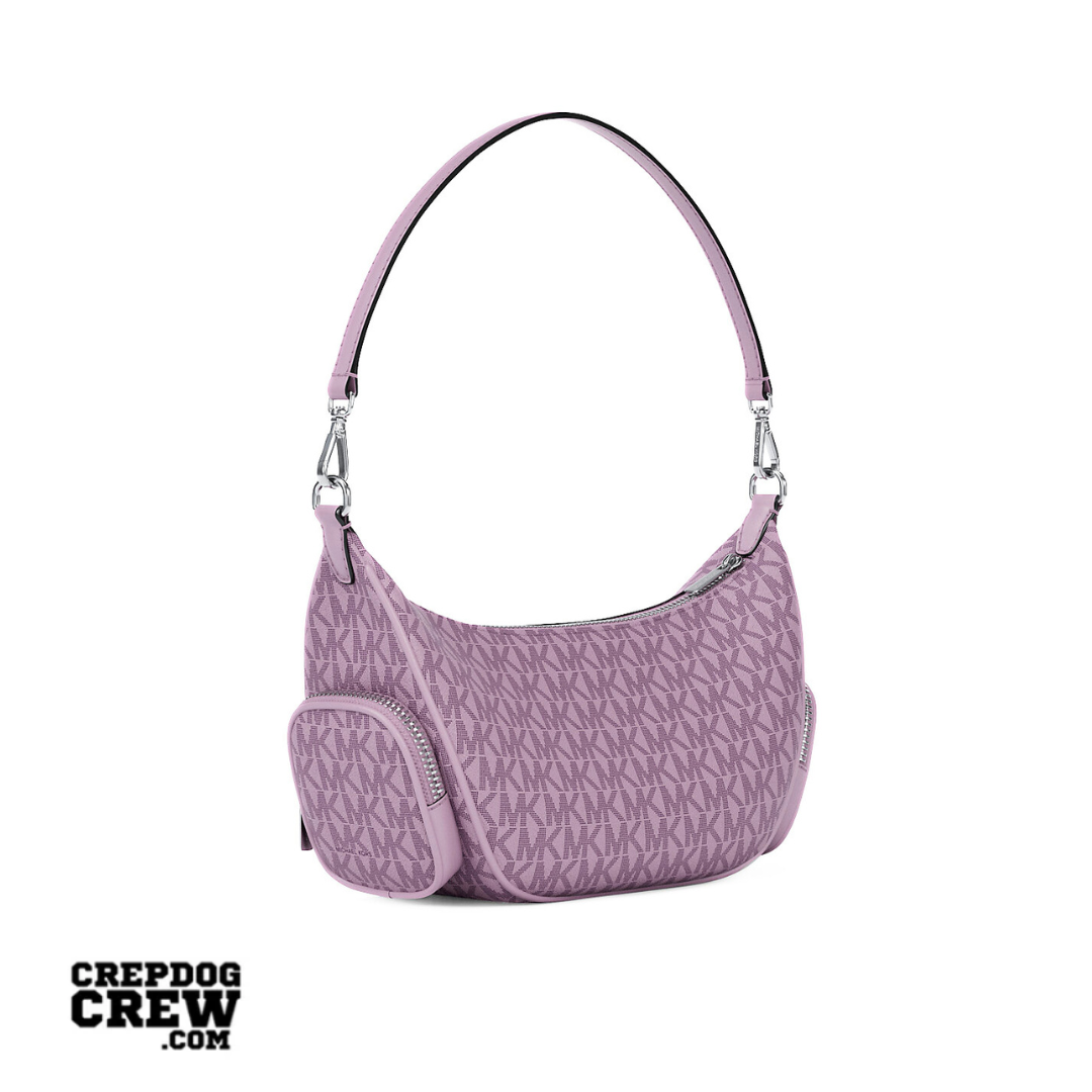 Michael Kors Merritt Small Signature Logo Convertible Shoulder Bag LT QUARTZ