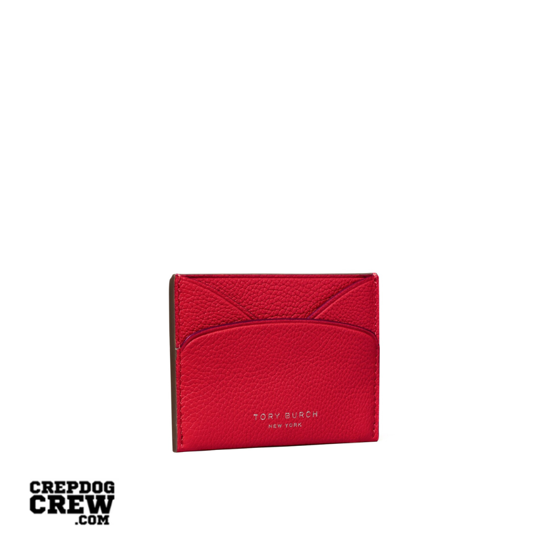TORY BURCH ROMY FLAT CARD CASE tory red