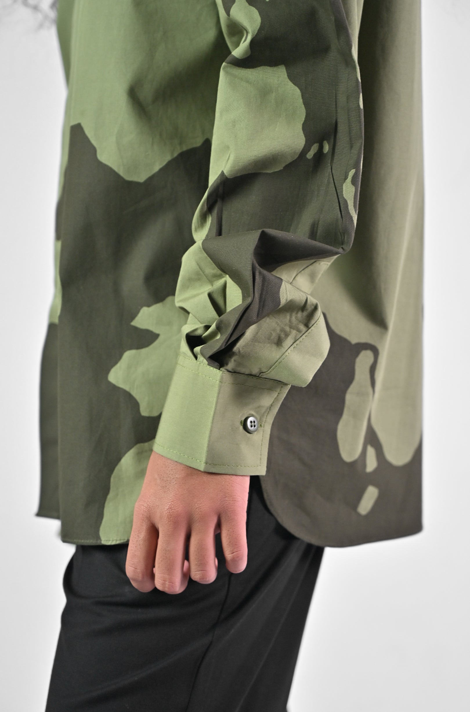 HUEMN flesh shirt - Dark Green