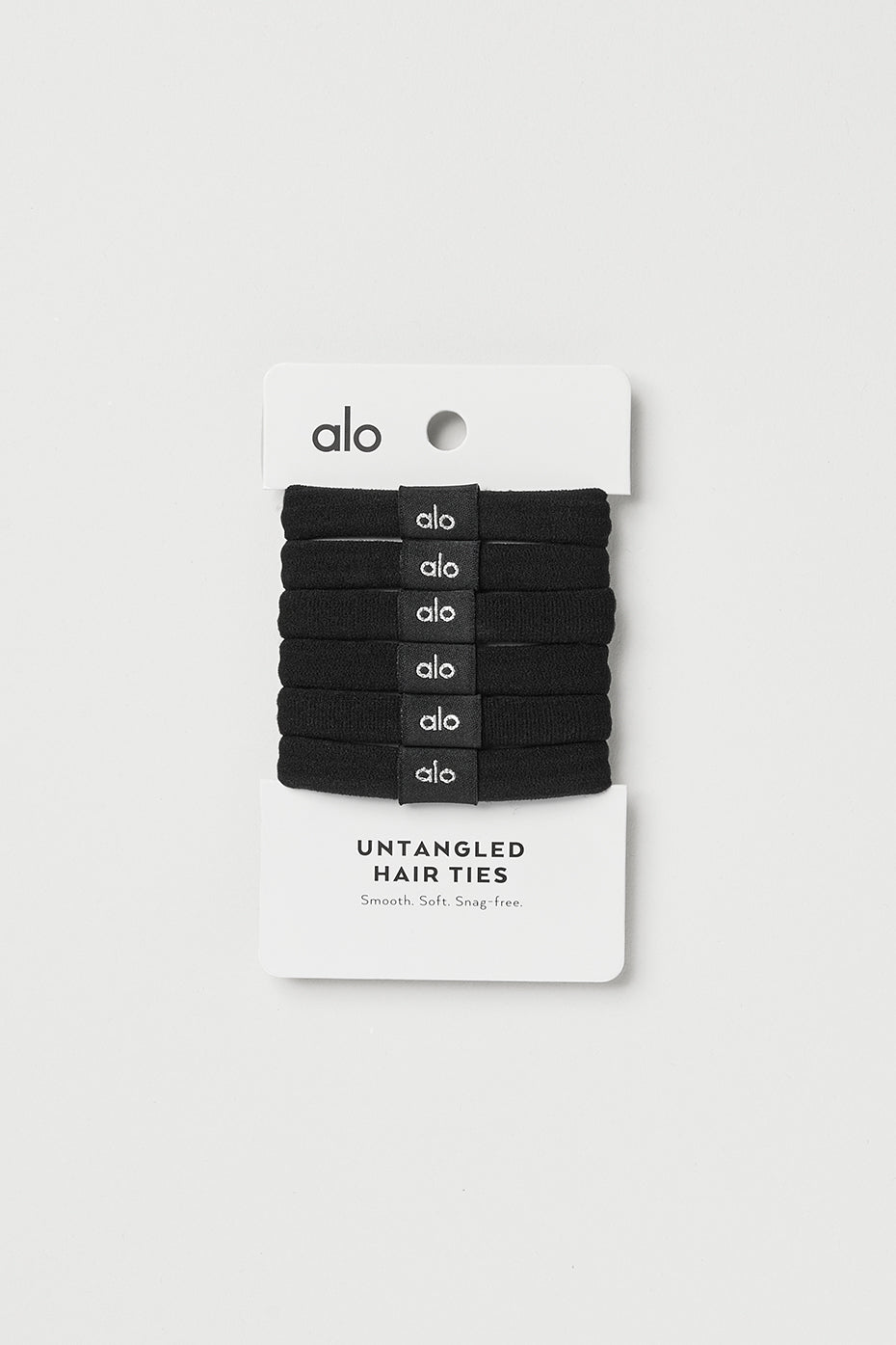 alo Untangled Hair Tie 6-Pack - Black
