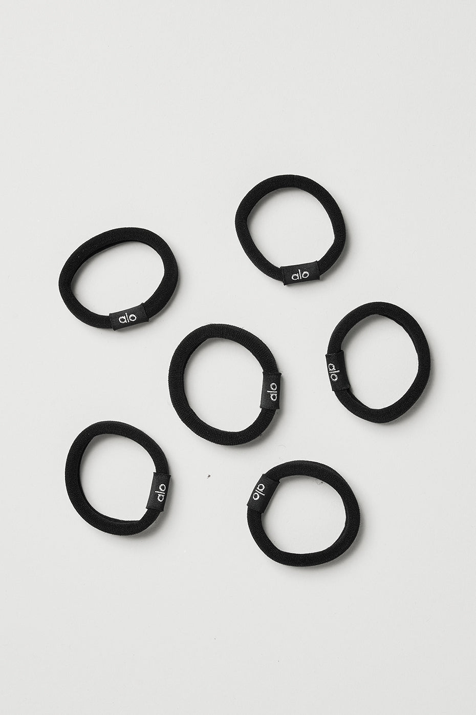alo Untangled Hair Tie 6-Pack - Black