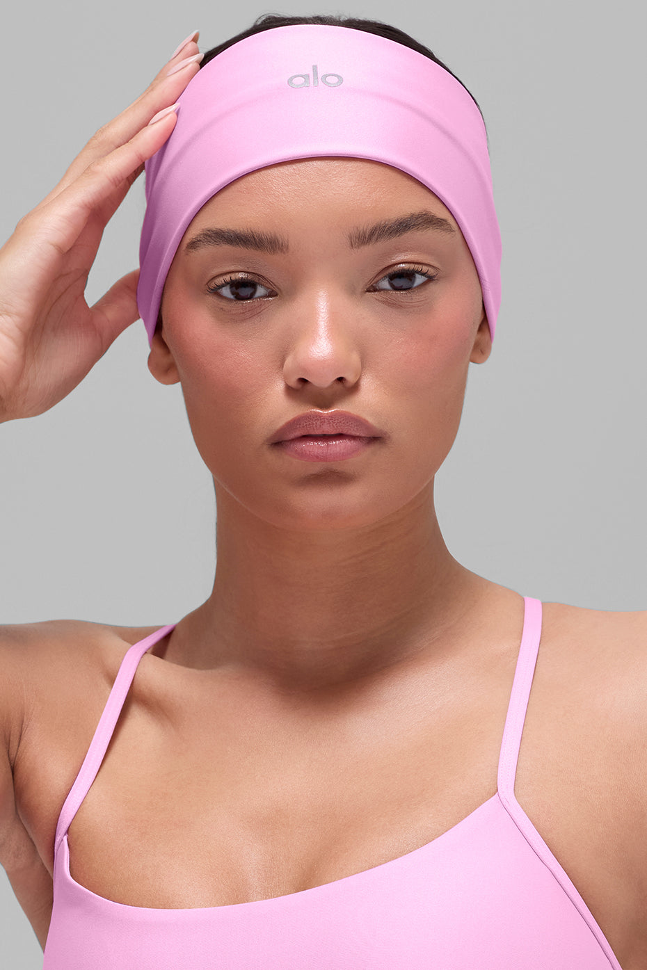 alo Airlift Headband - Candy Heart Pink