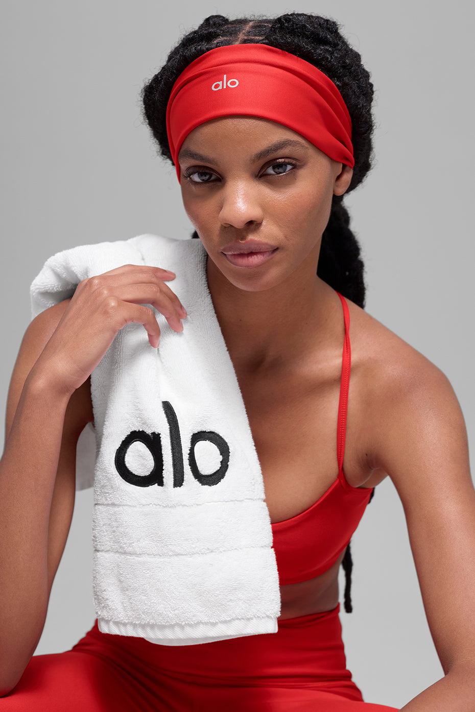 alo Airlift Headband - Bright Red