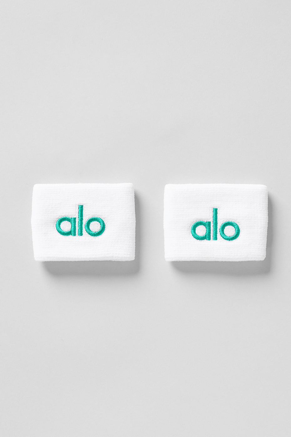 alo Glow Wristband (2-Pack) - White/Spruce Green