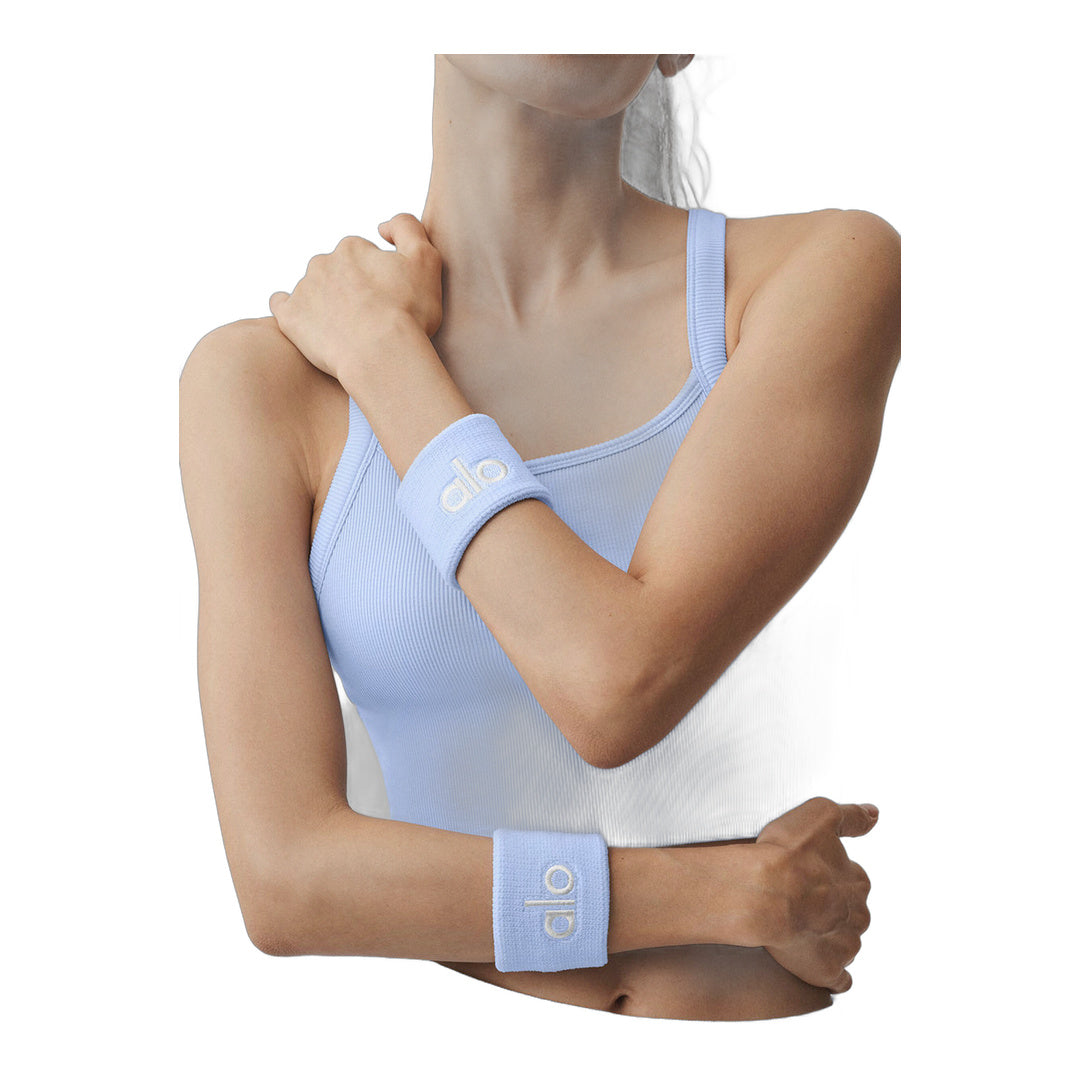 alo Glow Wristband (2-Pack) - Light Provence Blue/White