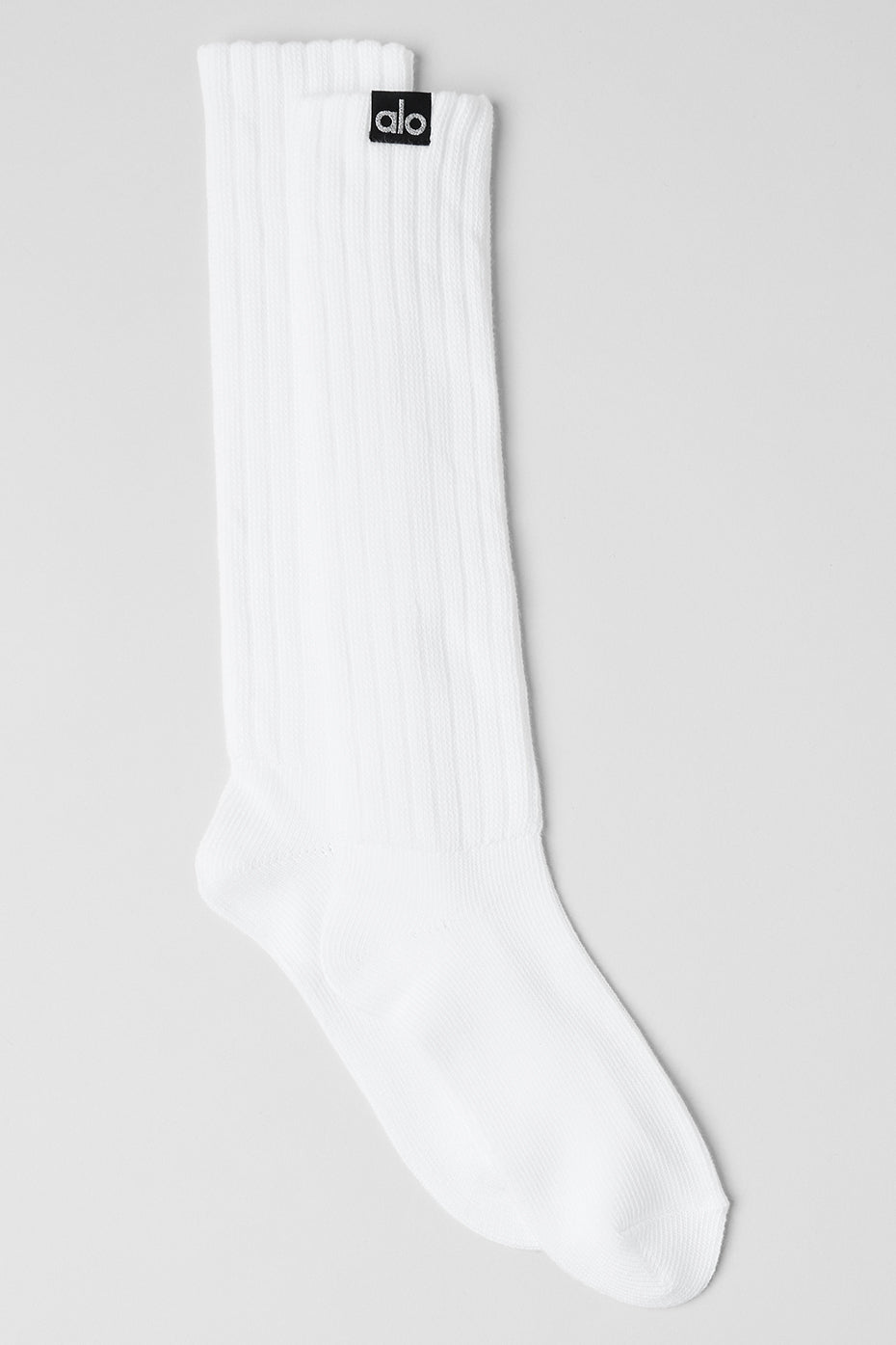 alo Unisex Scrunch Sock - White