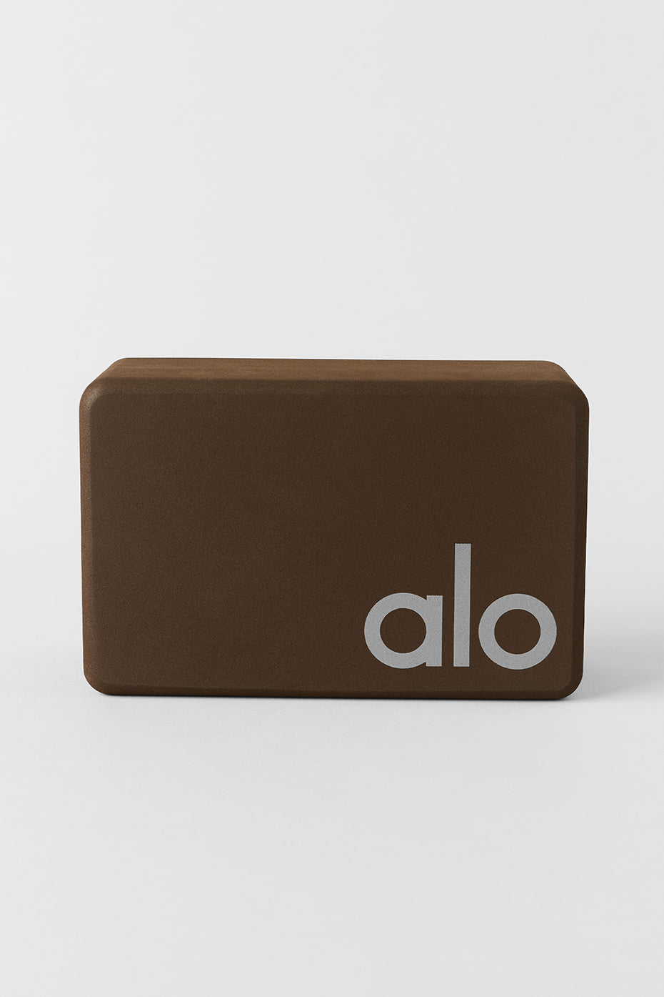 alo Uplifting Yoga Block - Espresso/Silver