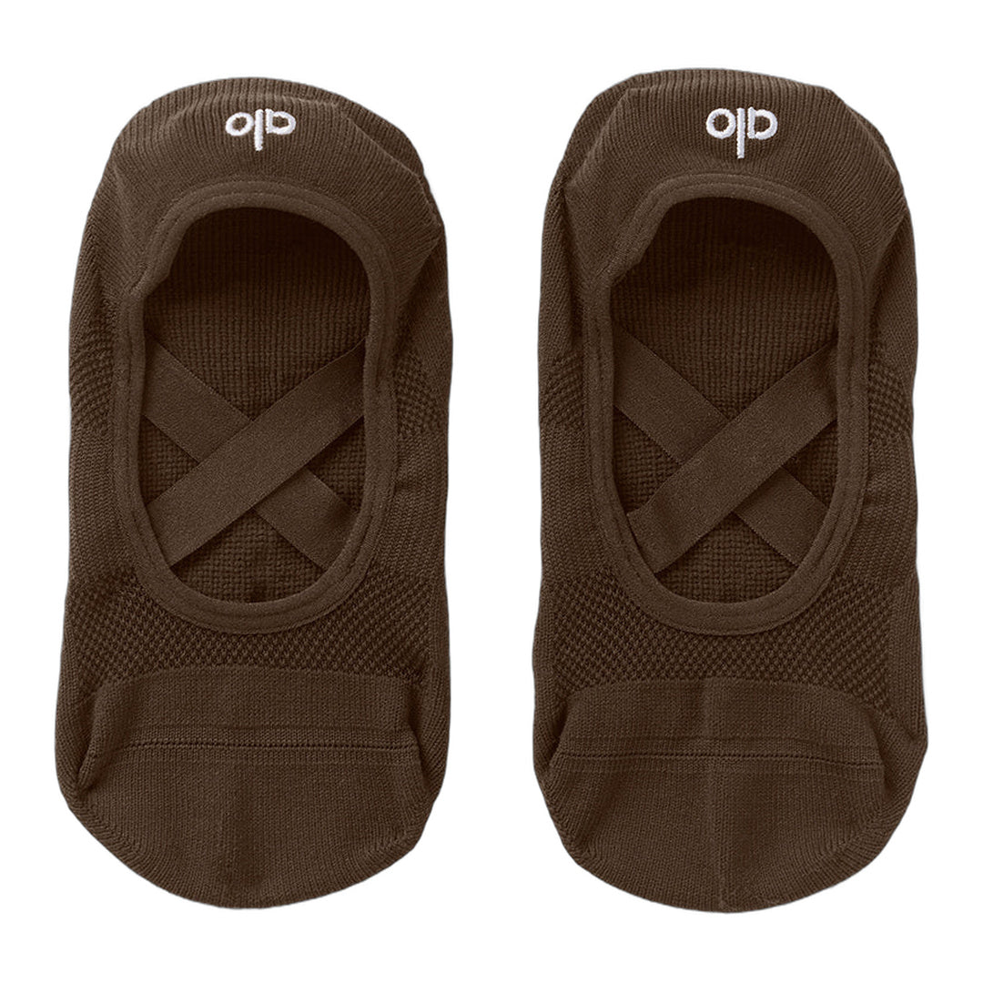 alo Women's Pivot Barre Sock - Espresso