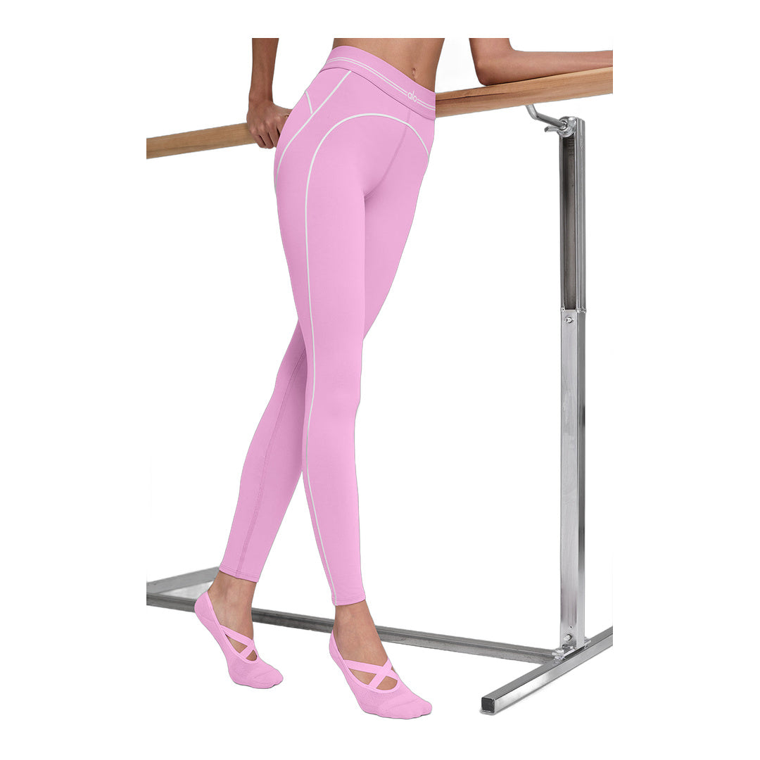 alo Women's Pivot Barre Sock - Candy Heart Pink