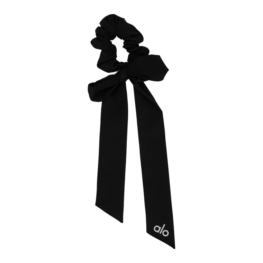 alo Love Knots Tie Scrunchie - Black