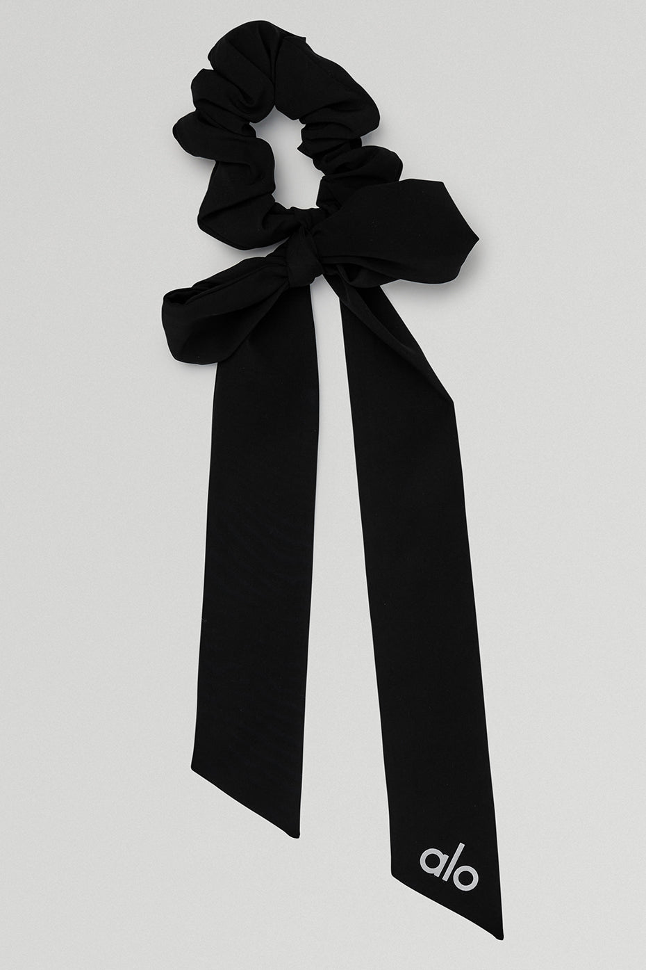 alo Love Knots Tie Scrunchie - Black