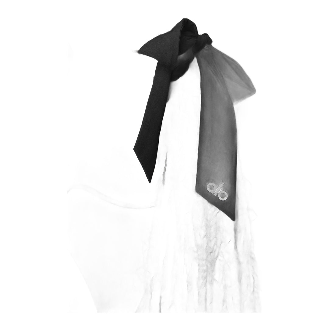 alo Love Knots Tie Scrunchie - Black