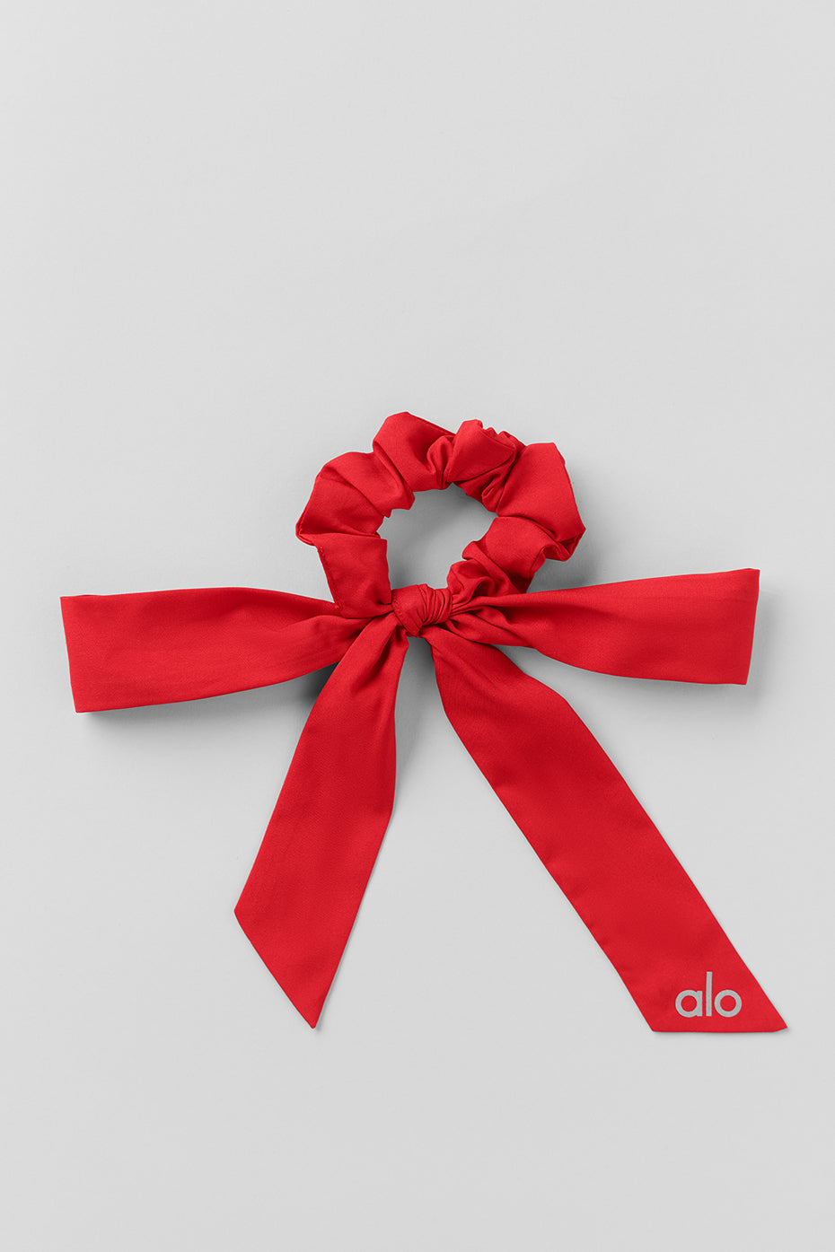 alo Love Knots Tie Scrunchie - Bright Red