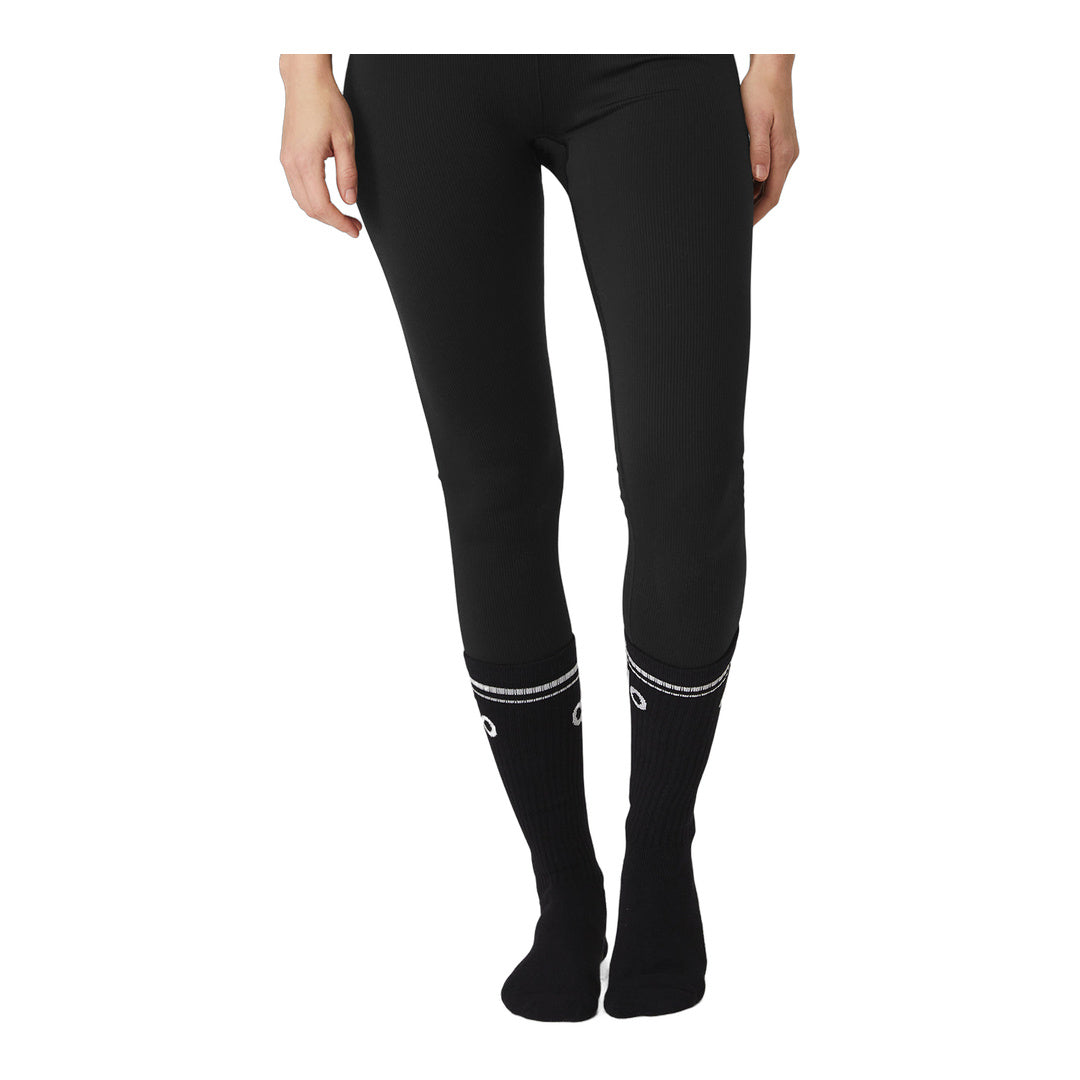 alo Women's Throwback Barre Sock - Black/White