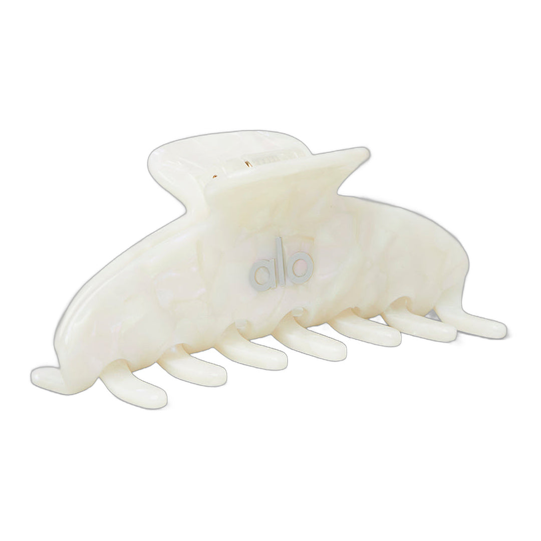 alo 90's Claw Clip - White Pearl