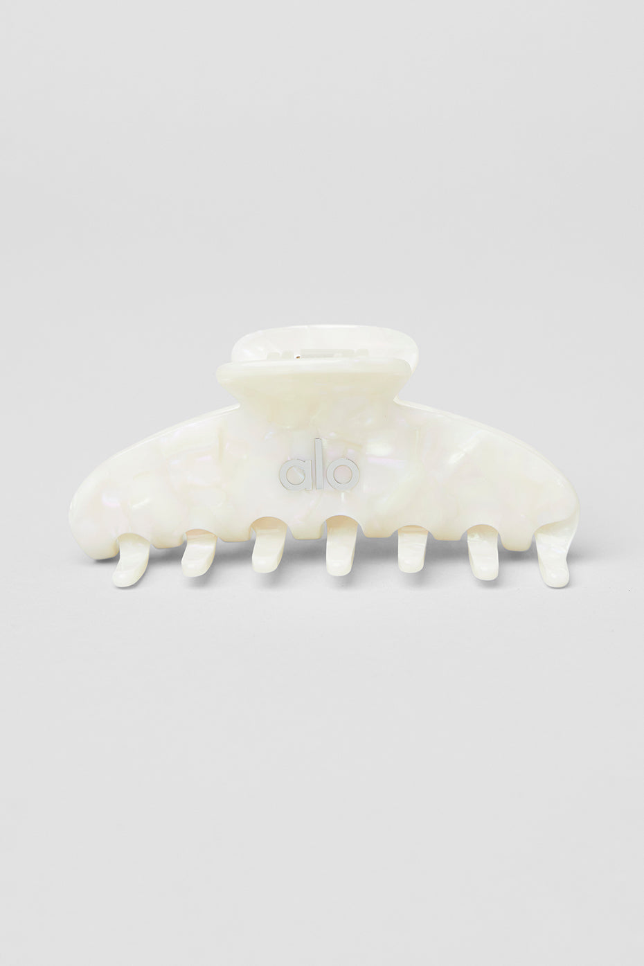 alo 90's Claw Clip - White Pearl