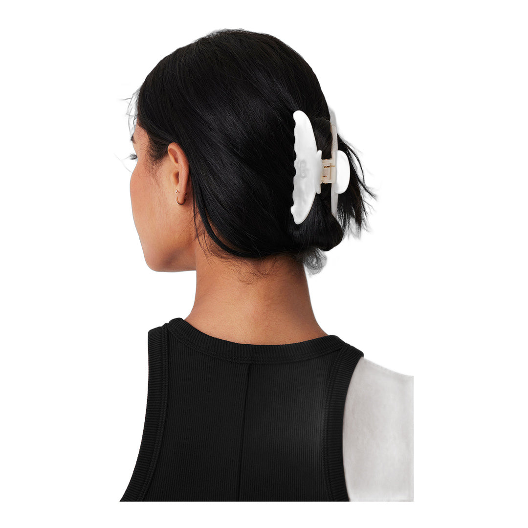 alo 90's Claw Clip - White Pearl
