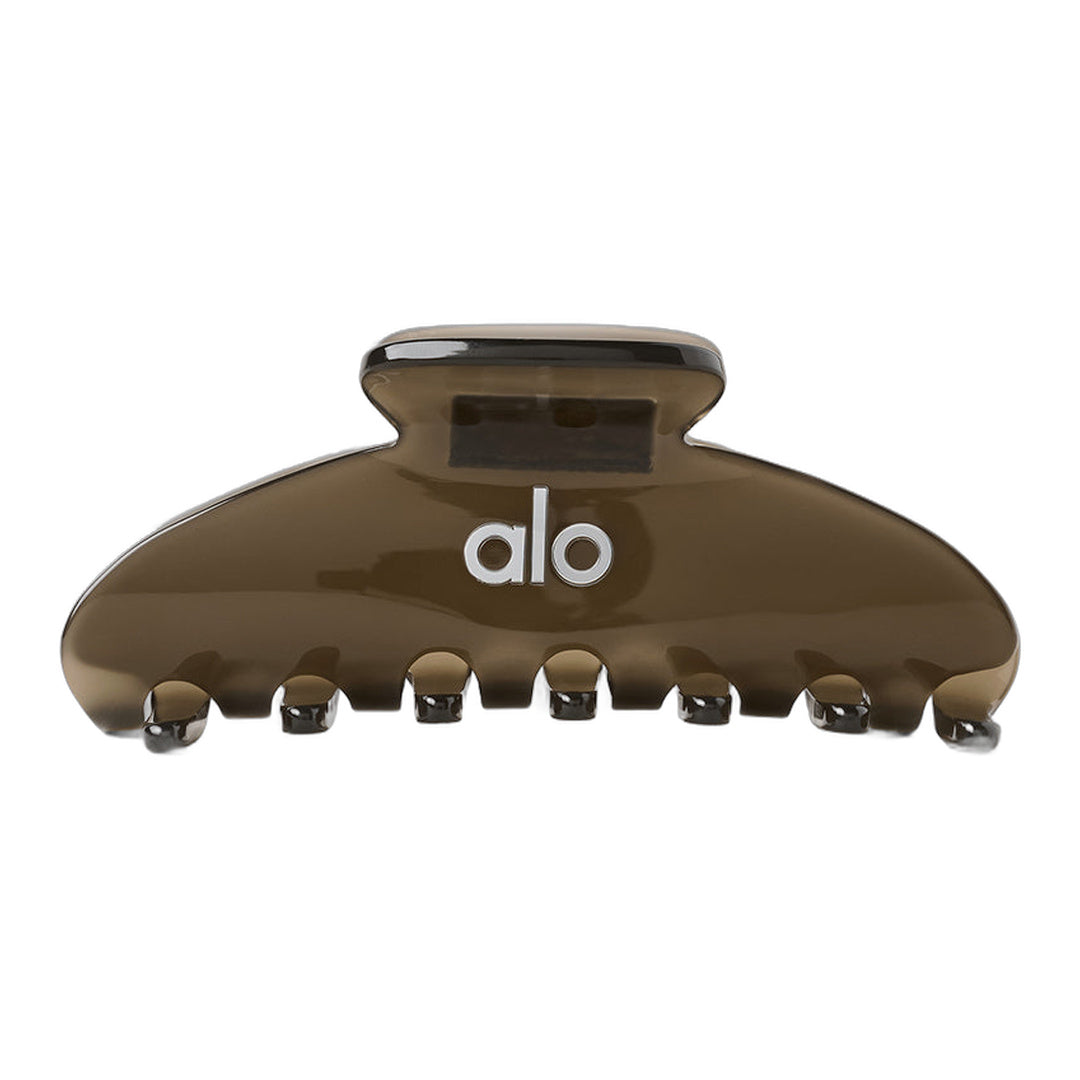 alo 90's Claw Clip - Olive Tree Clear