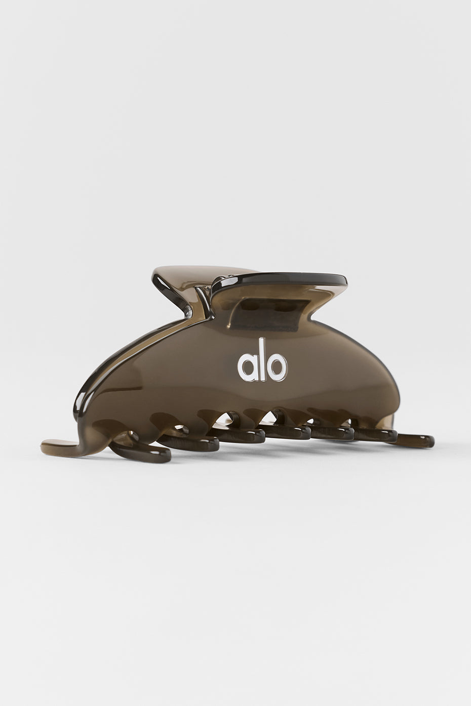 alo 90's Claw Clip - Olive Tree Clear