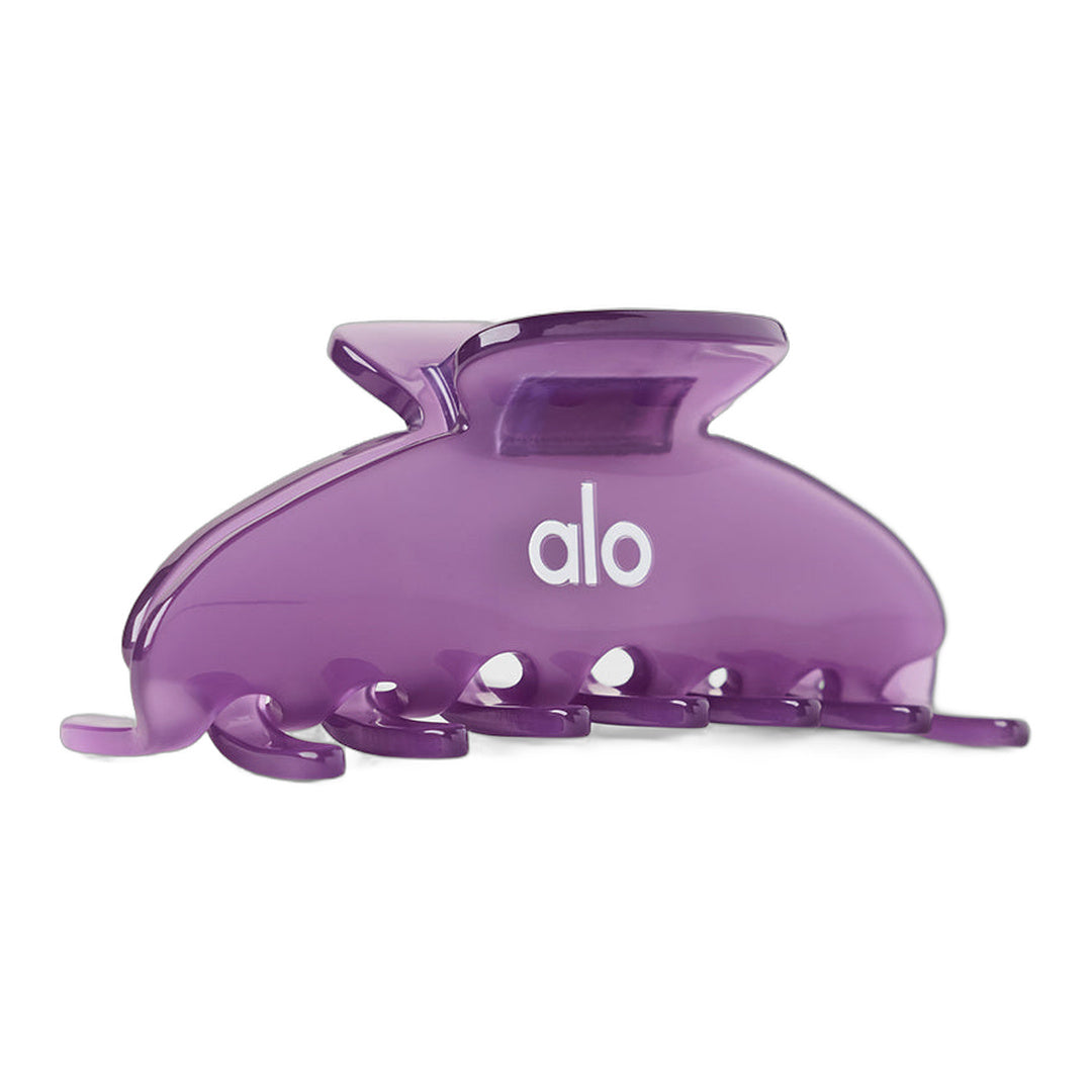 alo 90's Claw Clip - Plum Kiss Clear