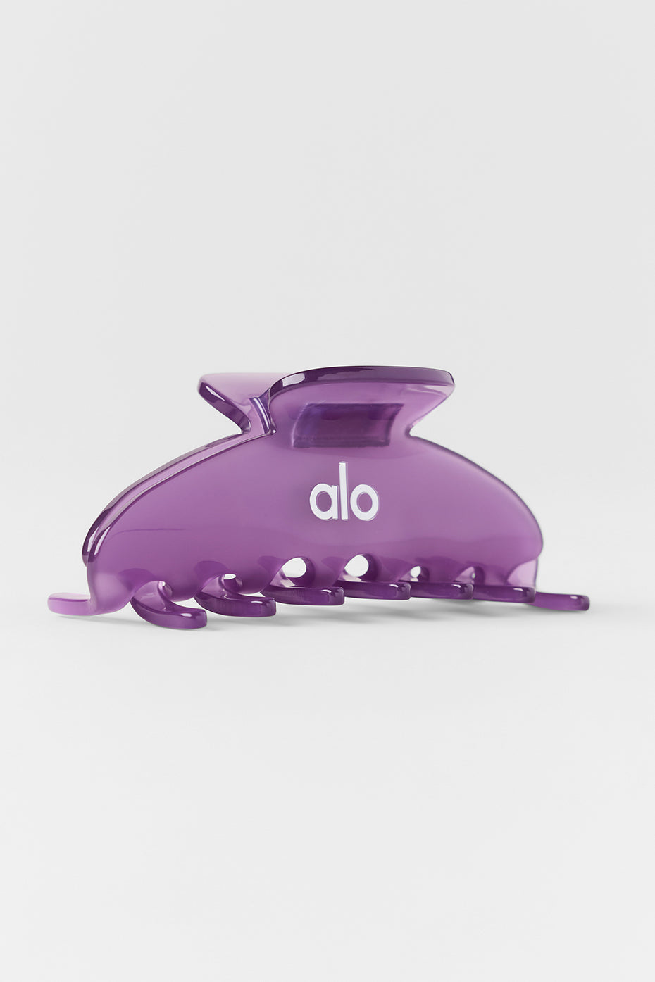 alo 90's Claw Clip - Plum Kiss Clear