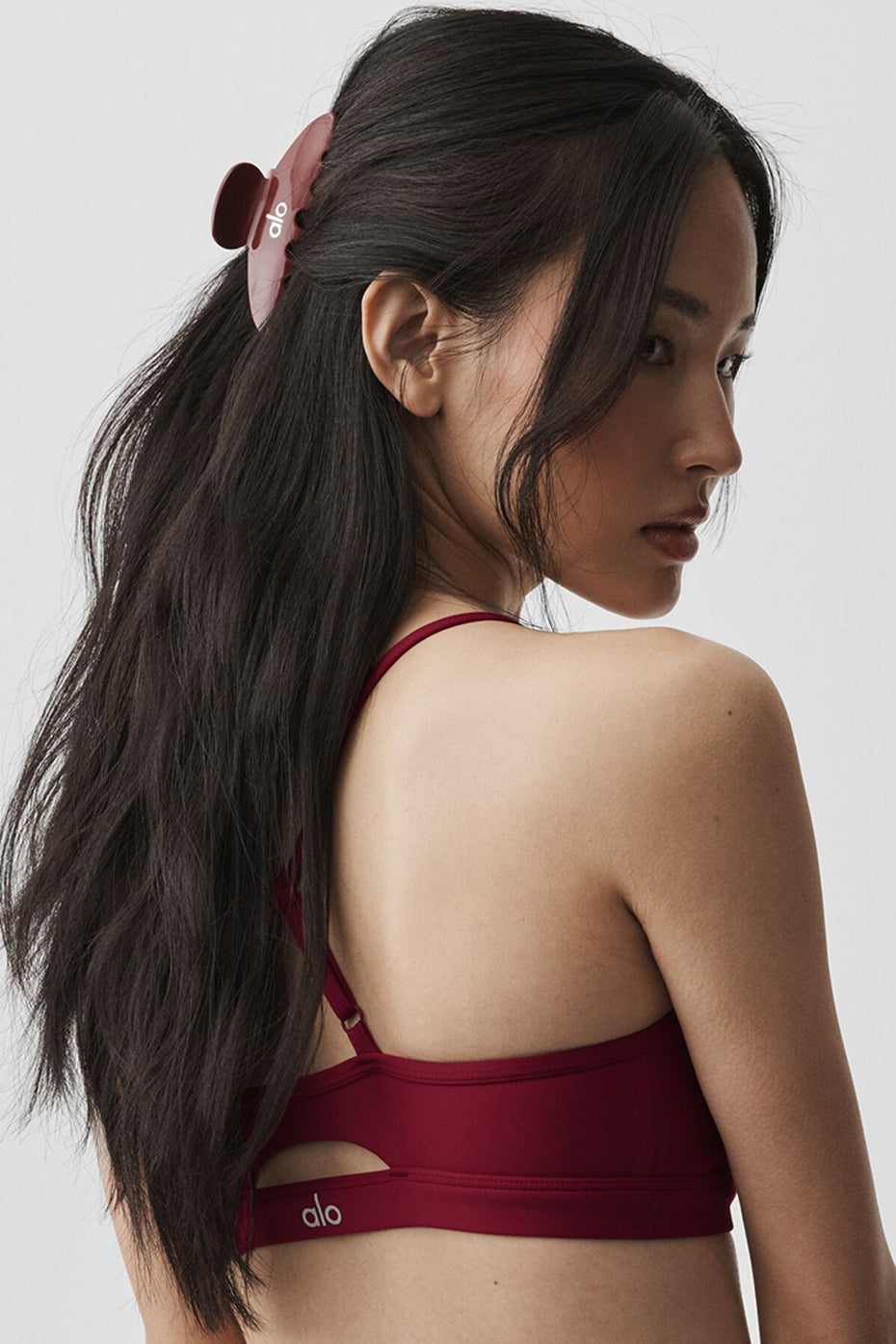 alo 90's Claw Clip - Summer Romance Red