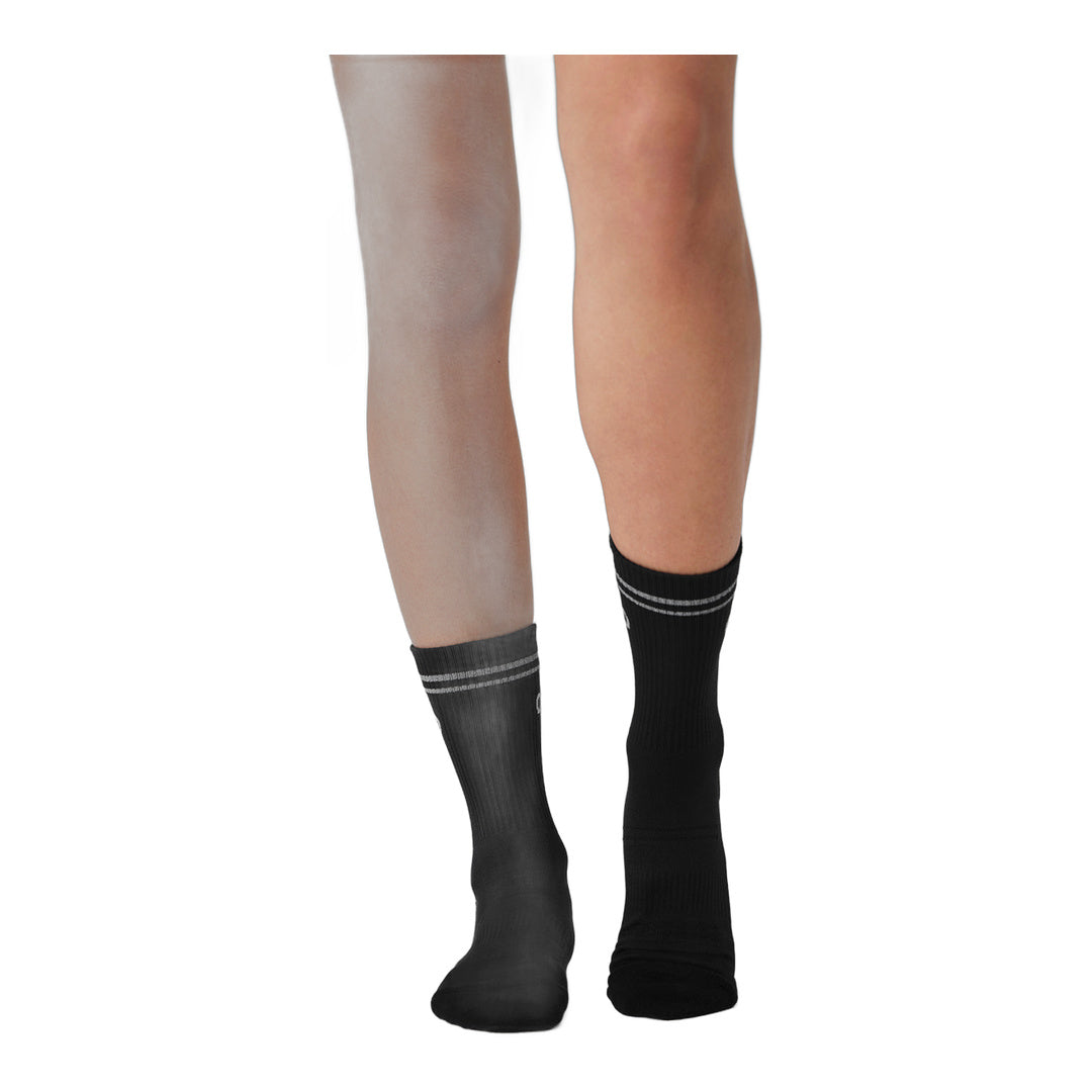 alo Unisex Half-Crew Performance Sock - Black