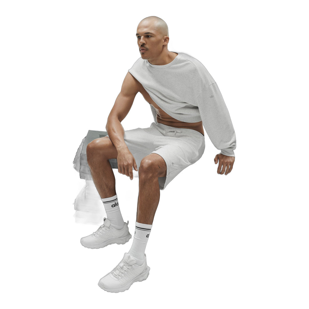 alo Unisex Throwback Sock - White/Black