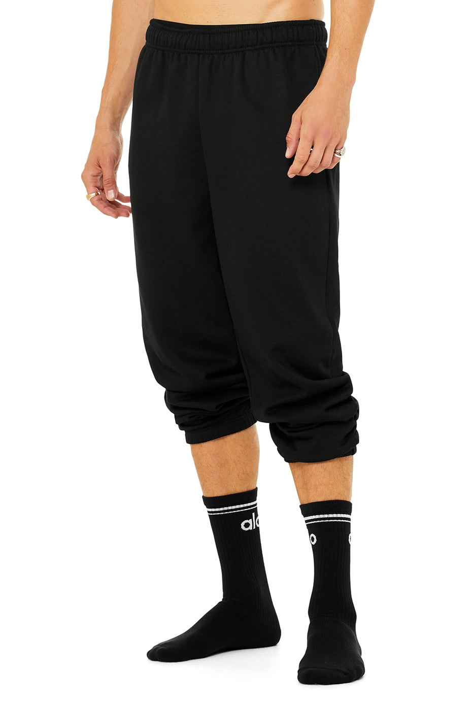 alo Unisex Throwback Sock - Black/White