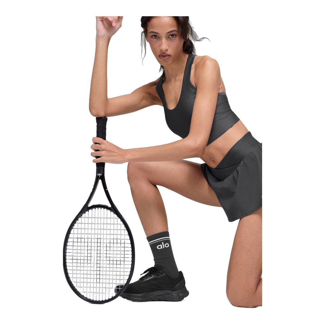 alo Unisex Throwback Sock - Anthracite/White