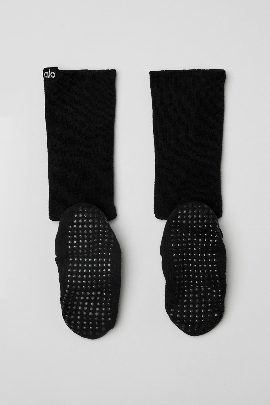 alo Women's Strappy Siren Grip Sock - Black