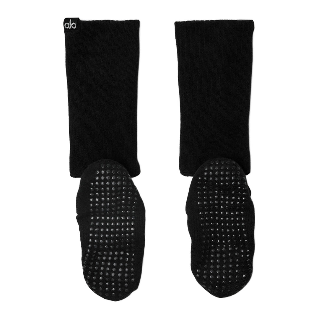 alo Women's Strappy Siren Grip Sock - Black