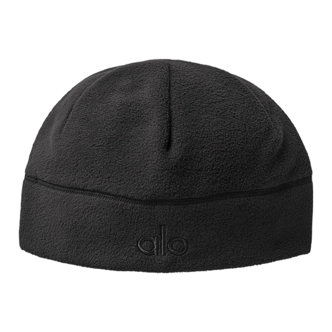 alo Performance Fleece Beanie - Black/Black