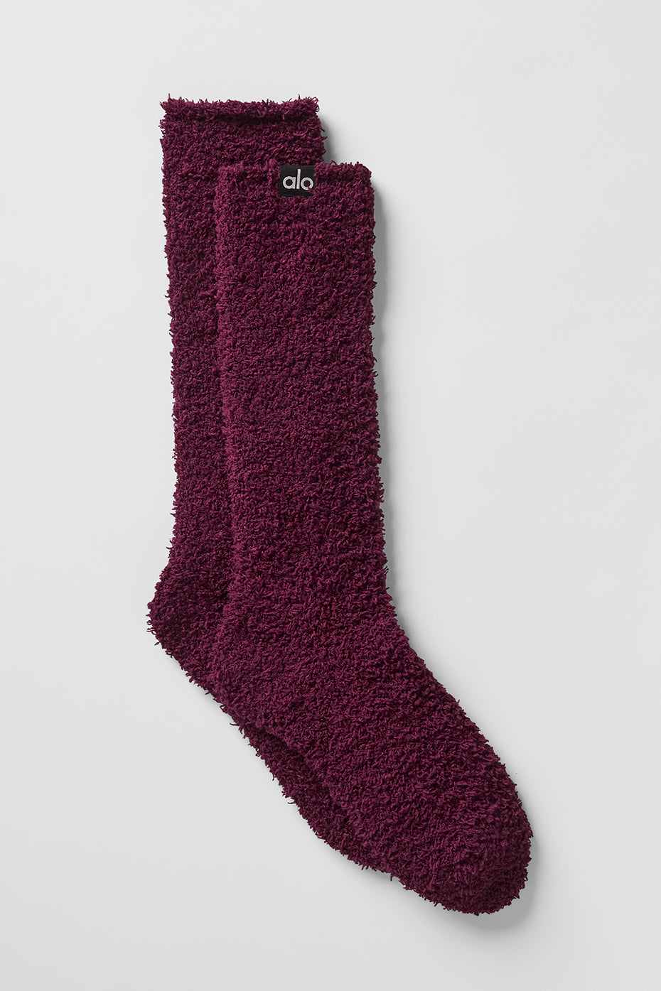 alo Women's Plush Lush Sock - Burgundy