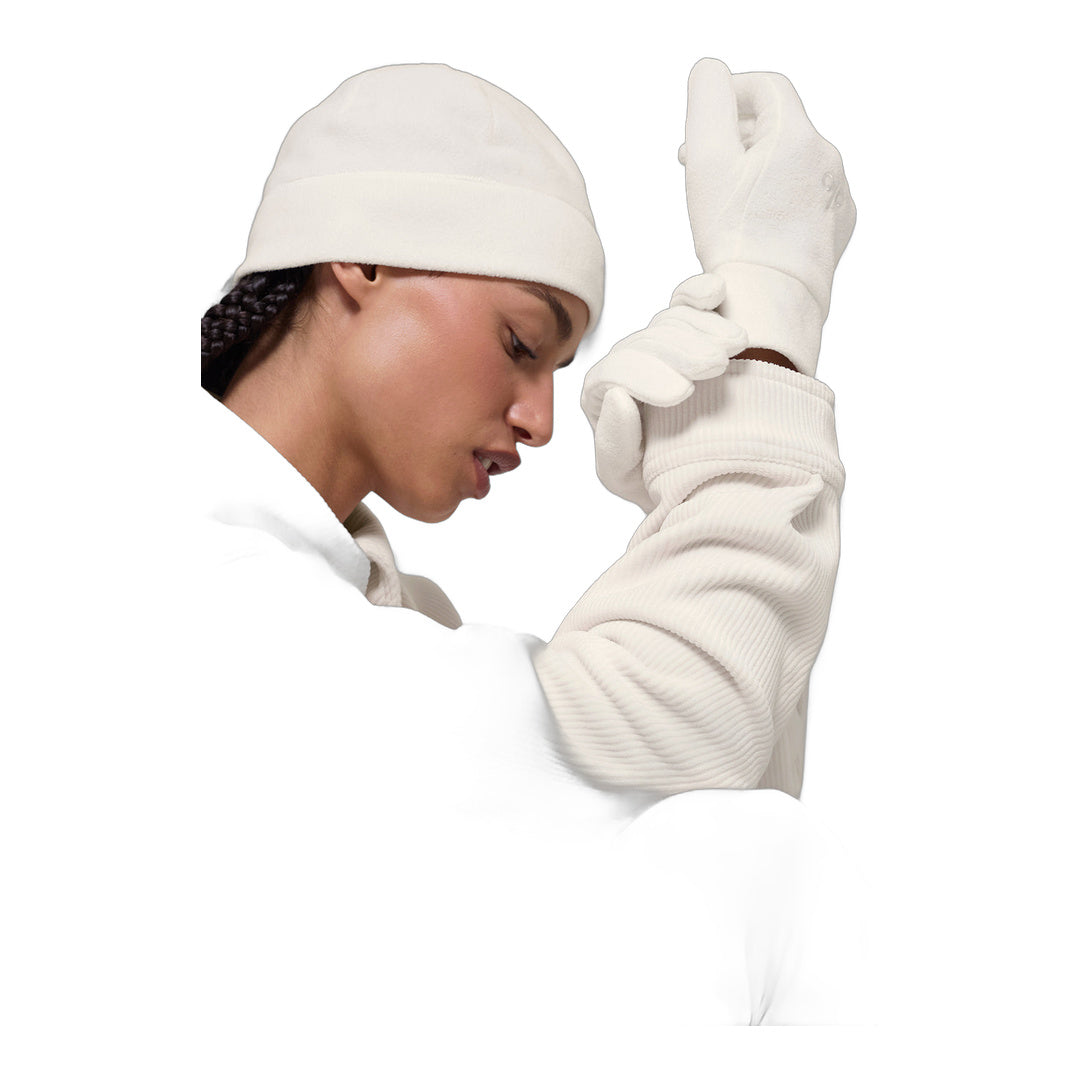 alo Performance Fleece Glove - Ivory/Ivory