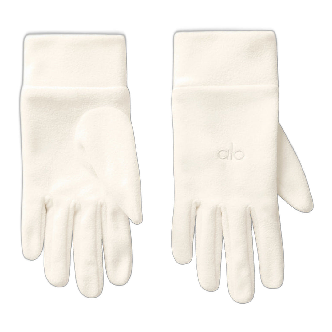 alo Performance Fleece Glove - Ivory/Ivory
