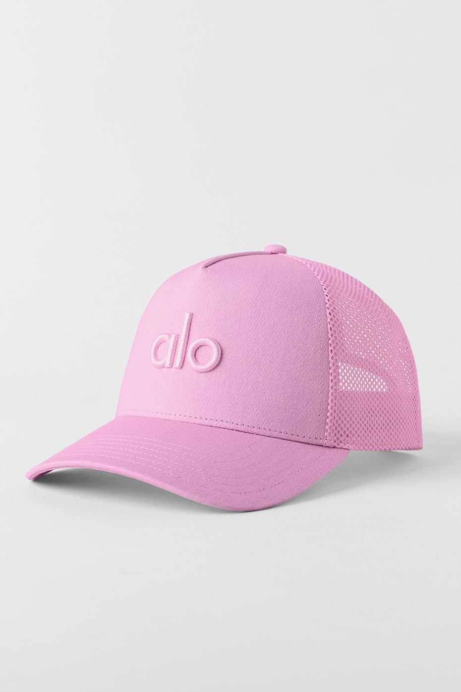alo District Trucker Hat - Candy Heart Pink