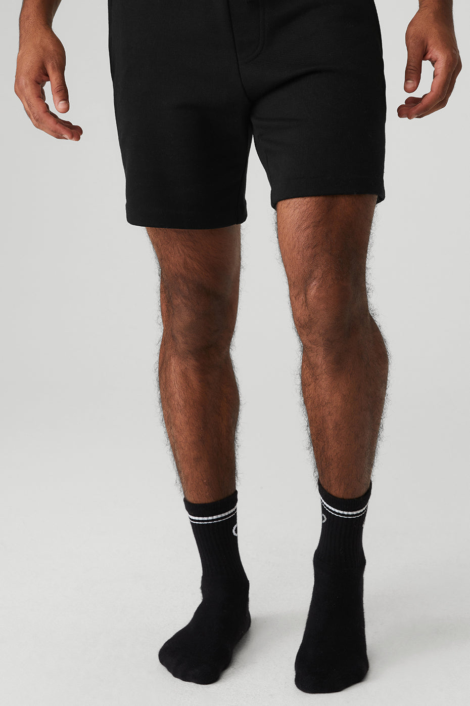 alo Unisex Half-Crew Throwback Sock - Black/White