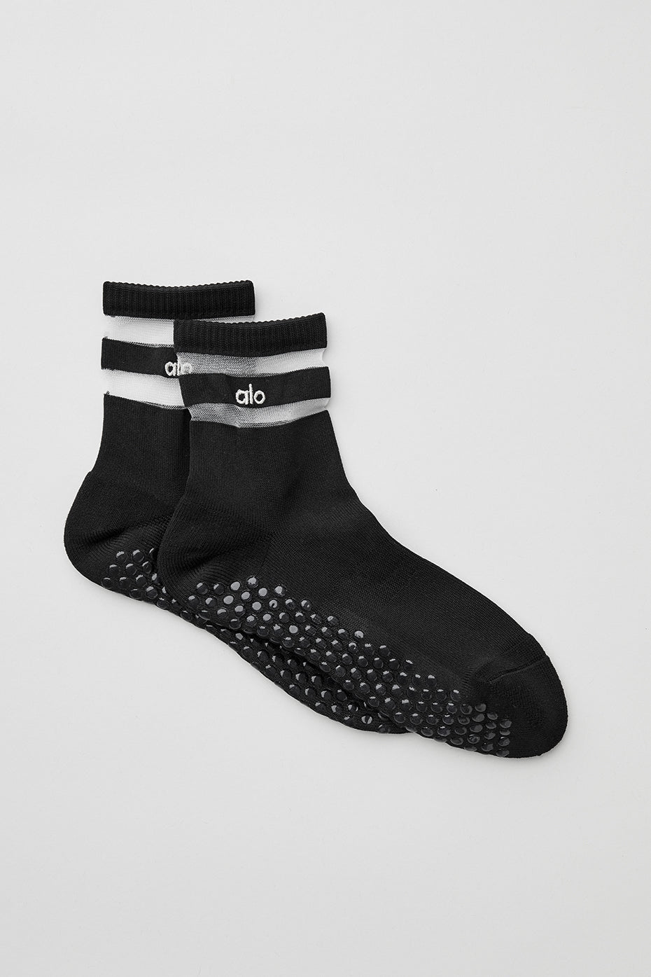 alo Women's Pulse Grip Sock - Black