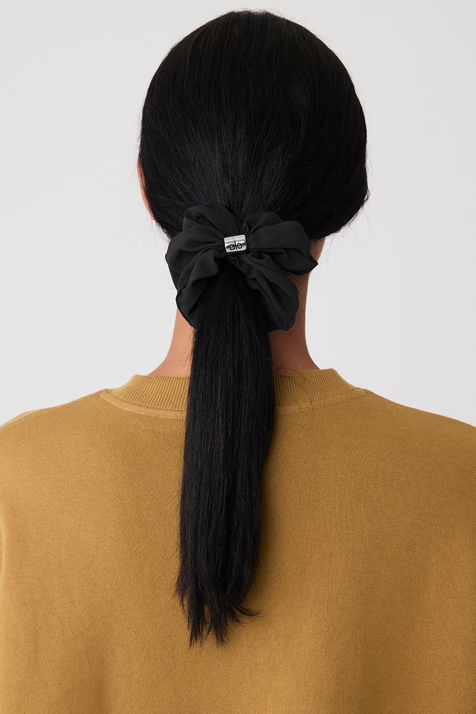 alo Bead It Oversized Scrunchie - Black