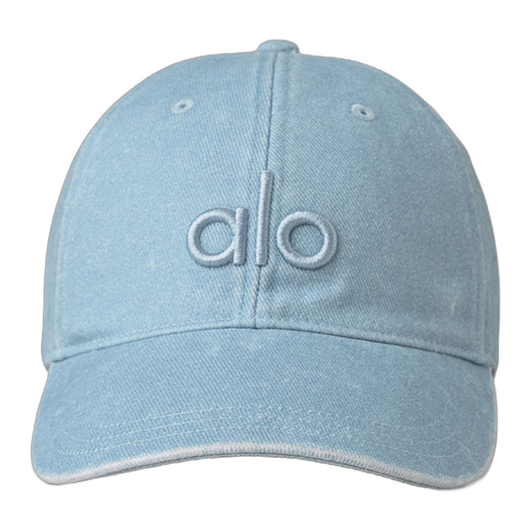 alo Washed Off-Duty Cap - Light Denim