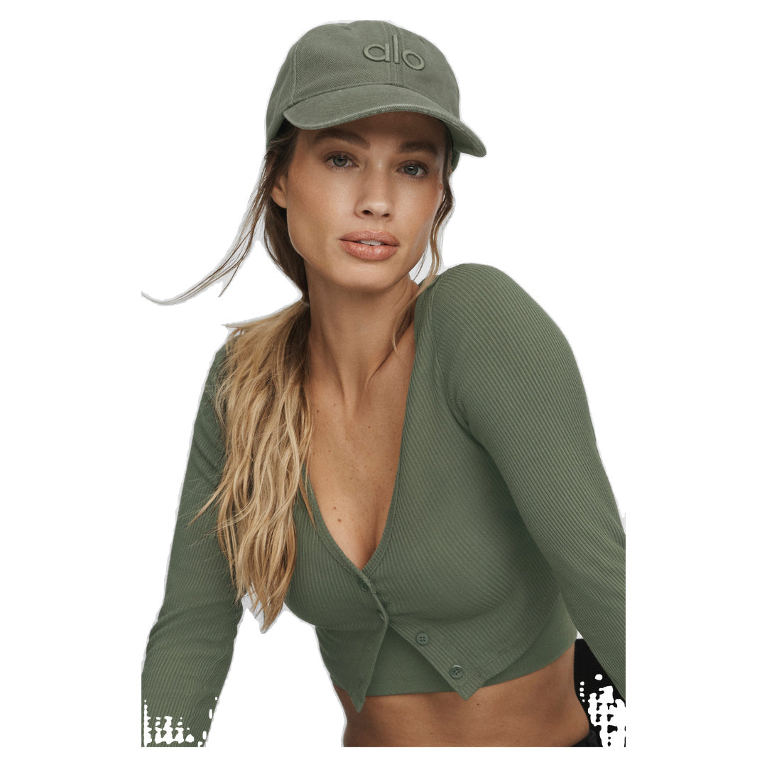 ALO Washed Off-Duty Cap - Bamboo Green Wash