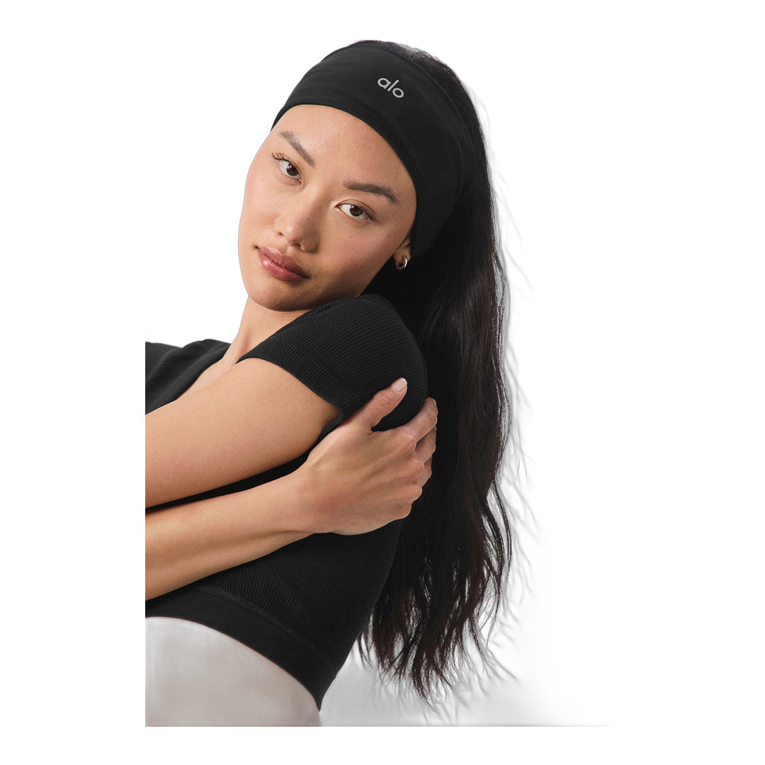 alo Performance Conquer Headband - Black