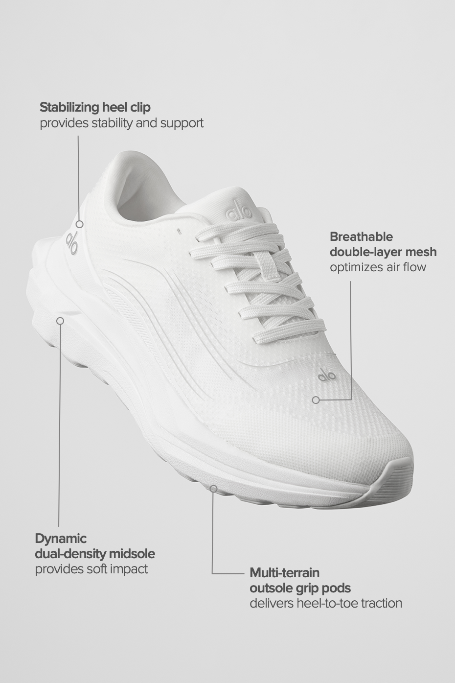 alo ALO Runner - White/White