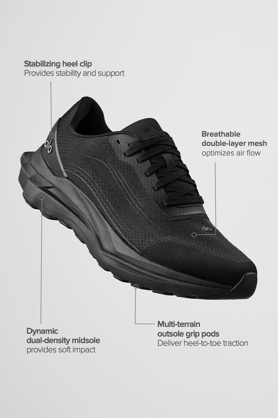 alo ALO Runner - Black/Black