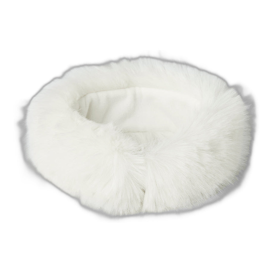 alo Opulent Faux Fur Wintersun Headband - Ivory