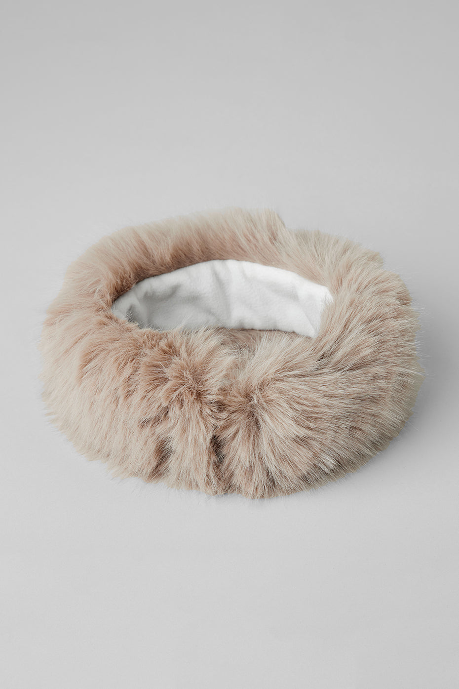 alo Opulent Faux Fur Wintersun Headband - Oat