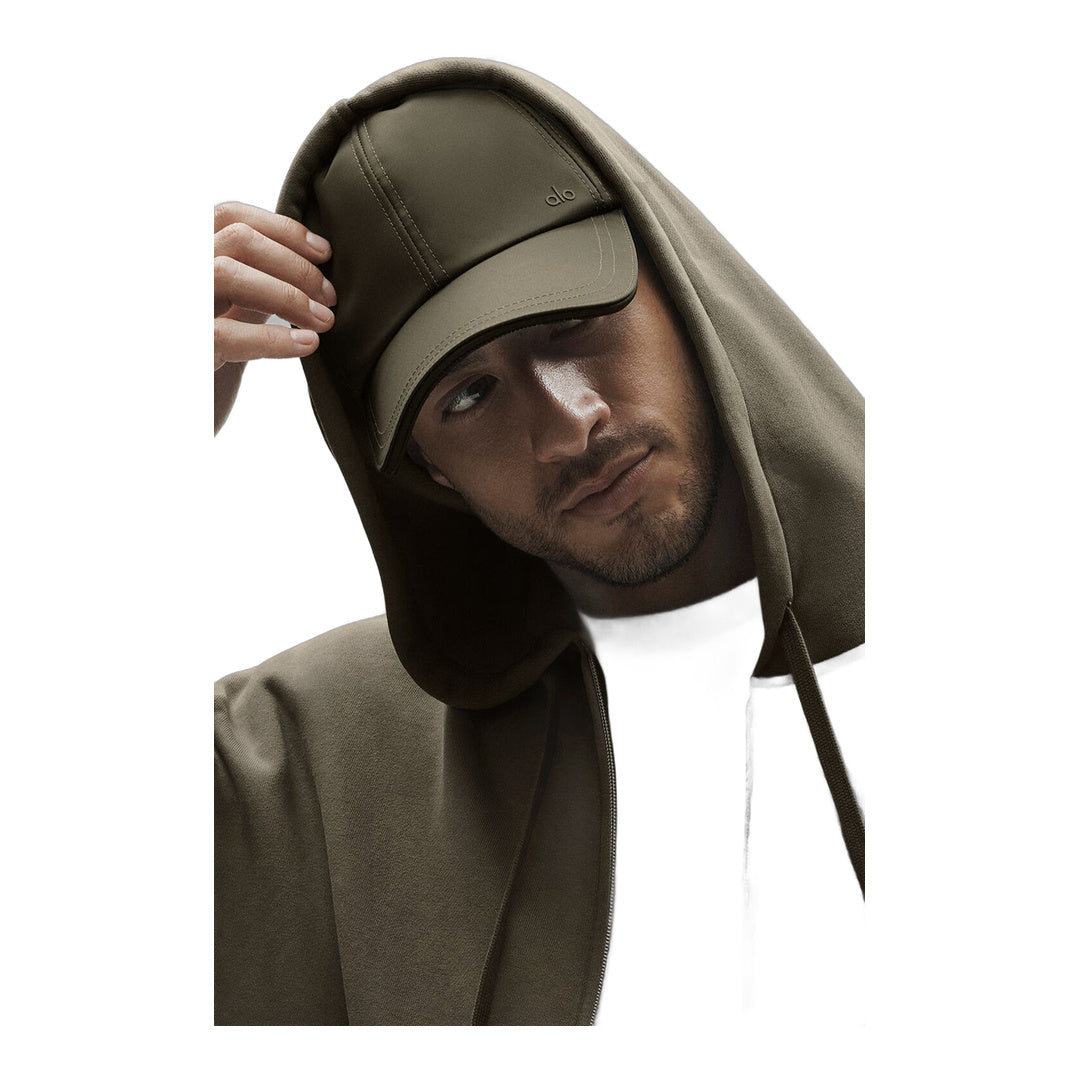 alo Satin Off-Duty Cap - Olive Tree